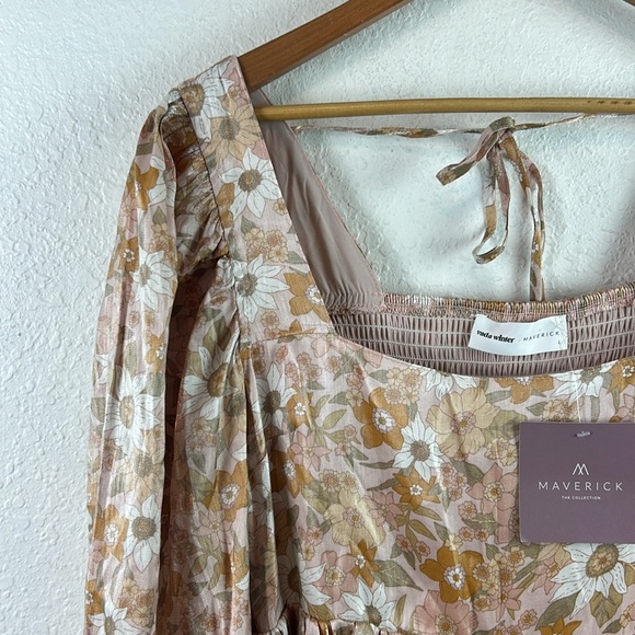 NWT•Vada Winter•Blythe Dress •Boho Floral - Picture 5 of 11